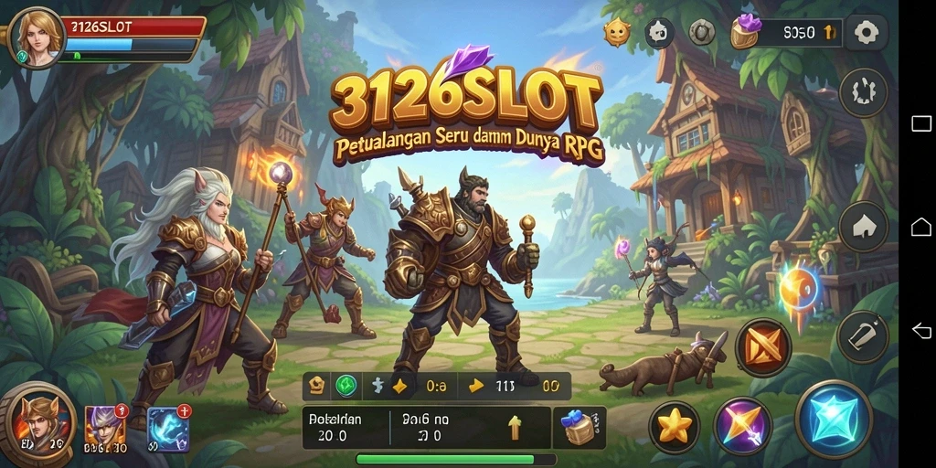 Tampilan gameplay menakjubkan dari 3126SLOT yang penuh aksi RPG.