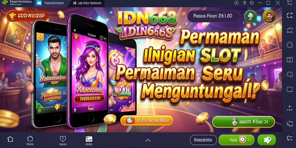 Tampilan gameplay seru dari IDN668 dengan efek visual yang menawan.