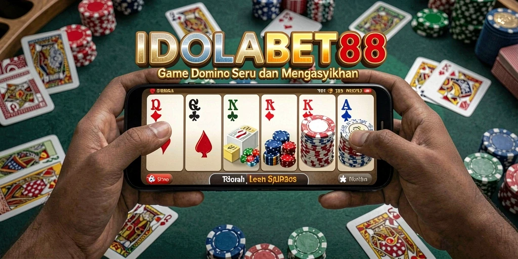 Tampilan menarik gameplay domino di IDOLABET88.
