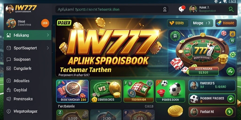 Tampilan screenshot gameplay Sportsbook IW777 dengan fitur taruhan langsung.
