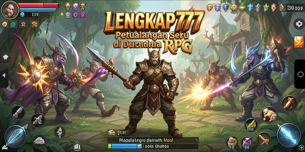 Tampilan gameplay RPG yang menarik dan penuh aksi.