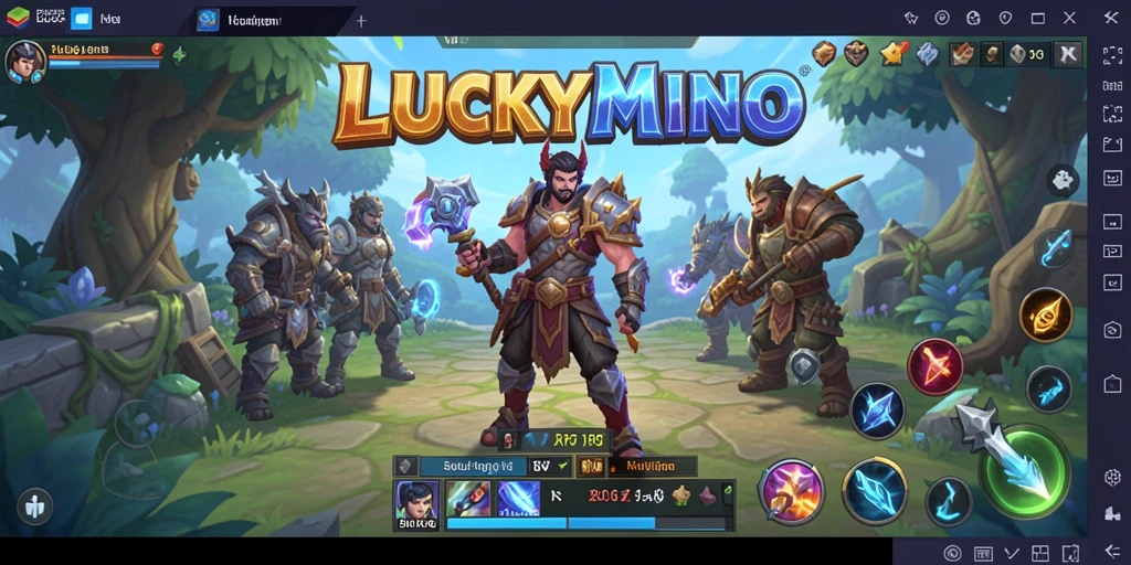 Gameplay menarik dalam LUCKYMINO dengan pertempuran seru dan grafik yang menawan.