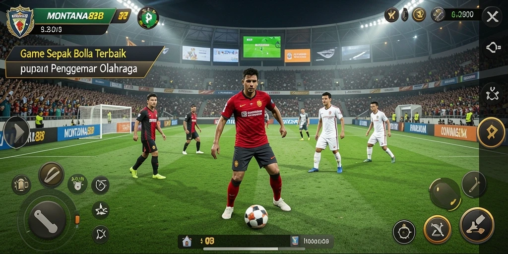 Tampilan gameplay MONTANA88 yang seru dan penuh aksi sepak bola.